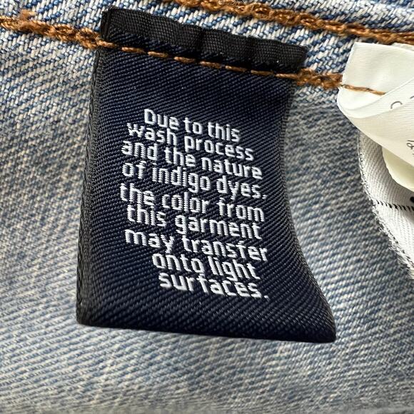 J. CREW Light Patriot Wash Blue Cotton Button Up Classic Denim Jean Jacket Sz S - Picture 9 of 11